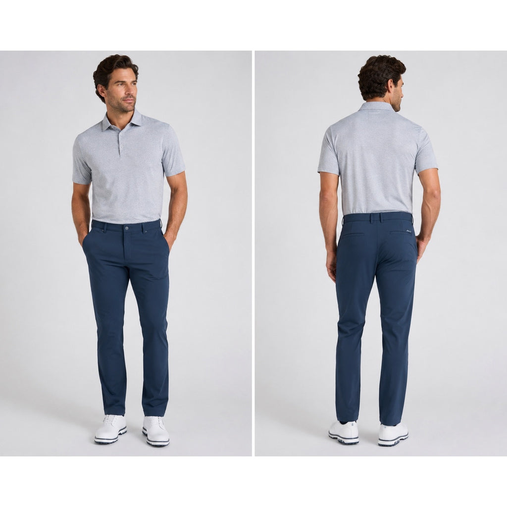 Johnnie-O Momentum Stretch Knit Performance Pants in Navy — Size 36x32 // Preowned