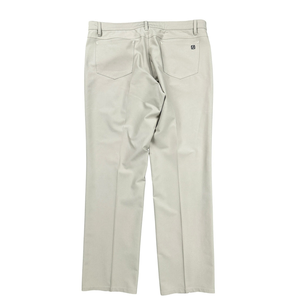 FootJoy FJ Athletic Fit 5-Pocket Performance Golf Pant in Tan Khaki — 38x32