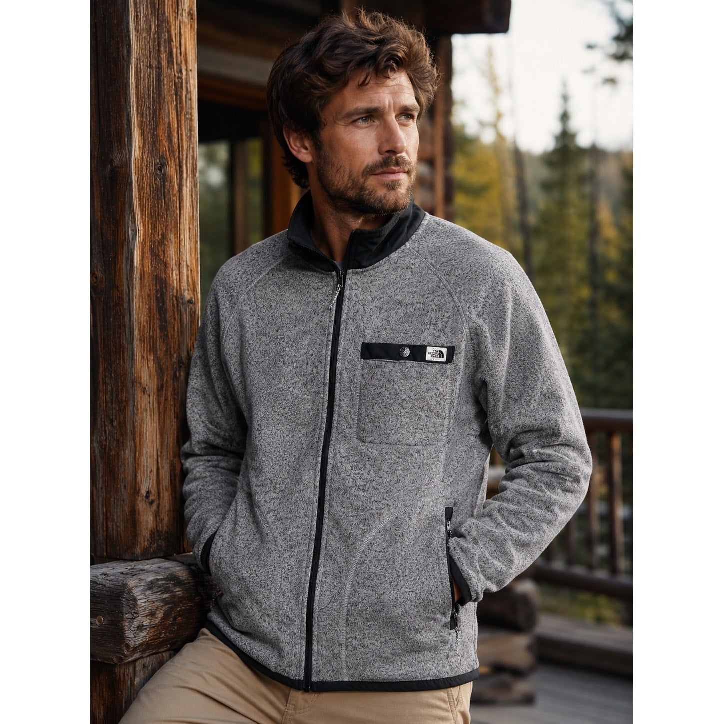 The North Face Gordon Lyons Full-Zip Sweater Fleece Jacket — XL