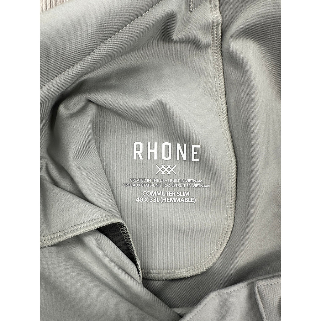 Rhone Commuter Slim Performance Pants in Dark Griffin — Size 40x33