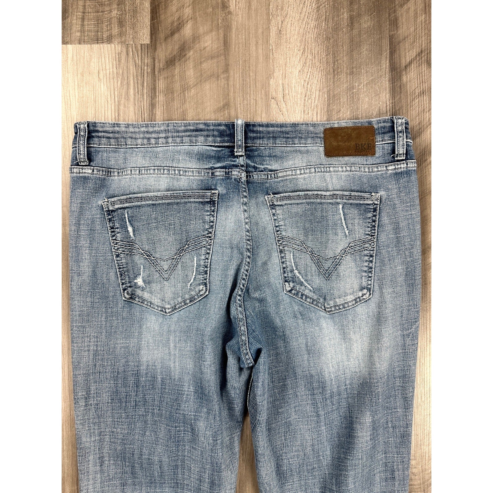 BKE Nolan Straight Leg Stretch Jean in Blue — Size 38x32 // Preowned