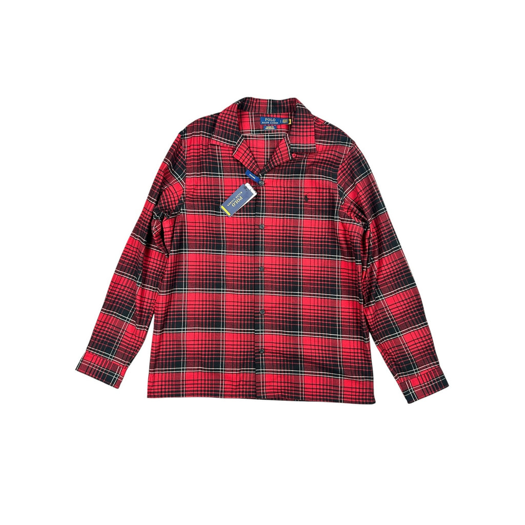 Polo Ralph Lauren Brushed Classic Fit Performance Plaid Long Sleeve Button Down Camp Shirt — Size Large