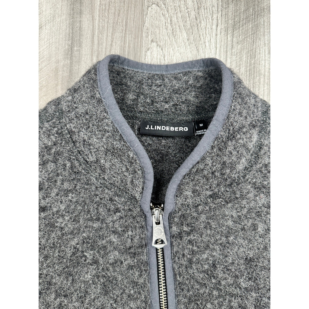 J. Lindeberg Duncan Wool Fleece Vest — Size Medium // Preowned