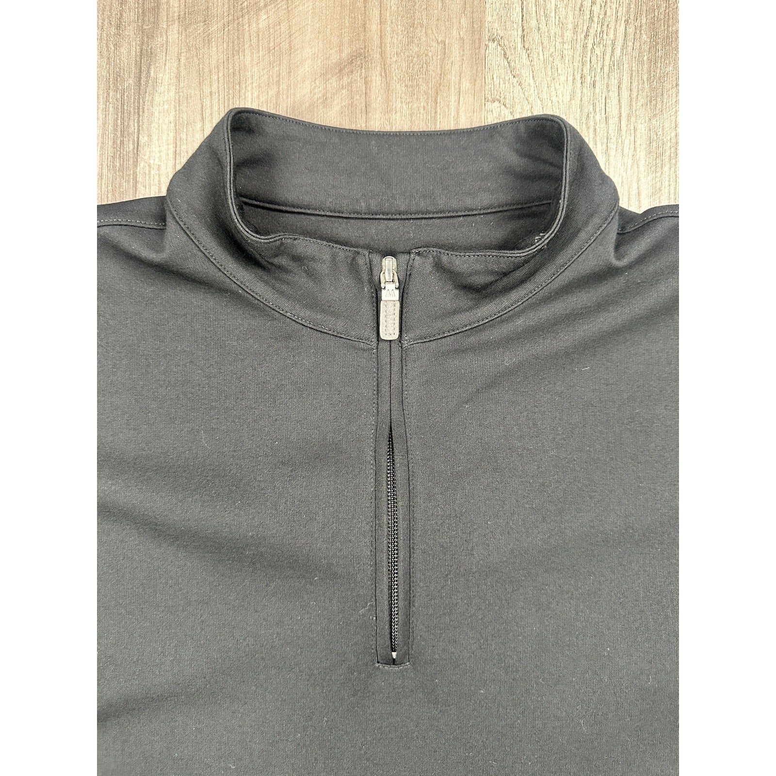 Mizzen+Main ProFlex Quarter Zip Pullover in Black — Size Large // Preowned