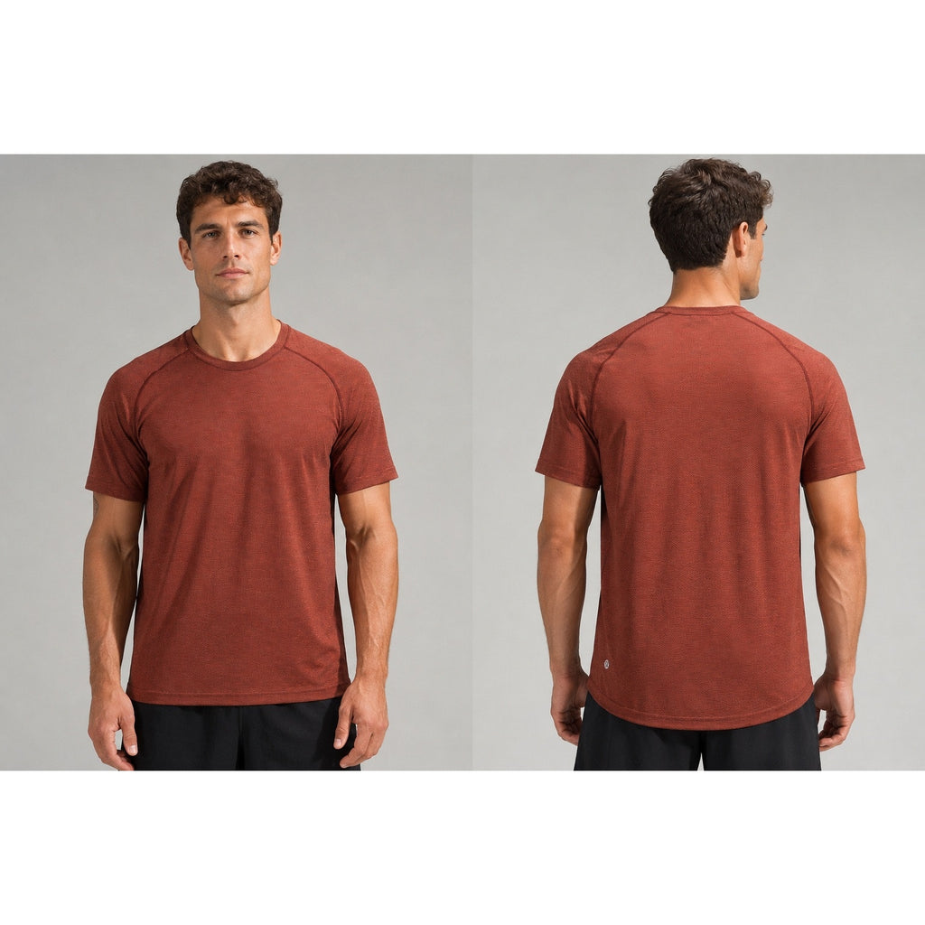 Lululemon Metal Vent Tech Performance Tee in Reddish Rust — Size 2XL // Preowned
