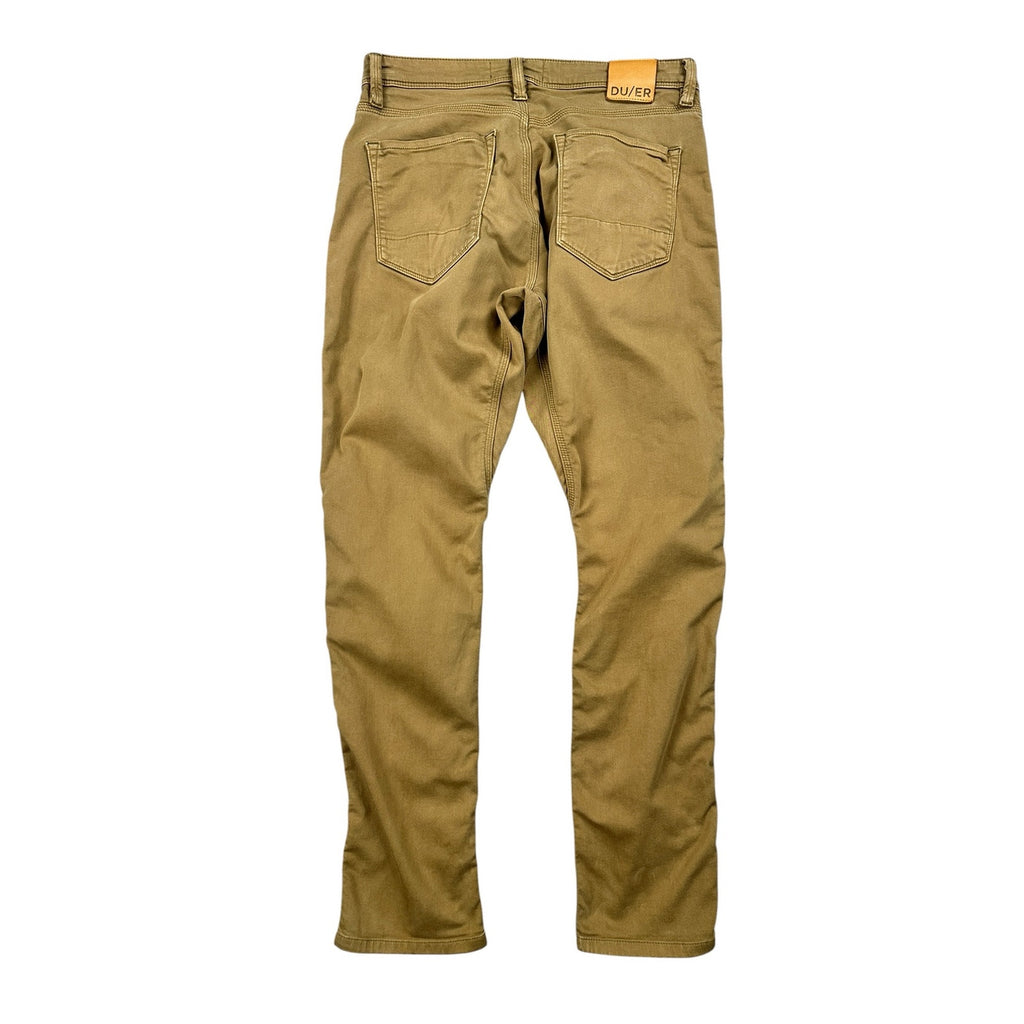 DU/ER N2X Relaxed Taper No Sweat Stretch Chino Pants in Camel — Size 32x32 // Preowned