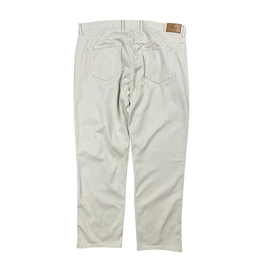 Peter Millar Ultimate Sateen Five Pocket Pants in Cream Khaki — Size 38 // Preowned