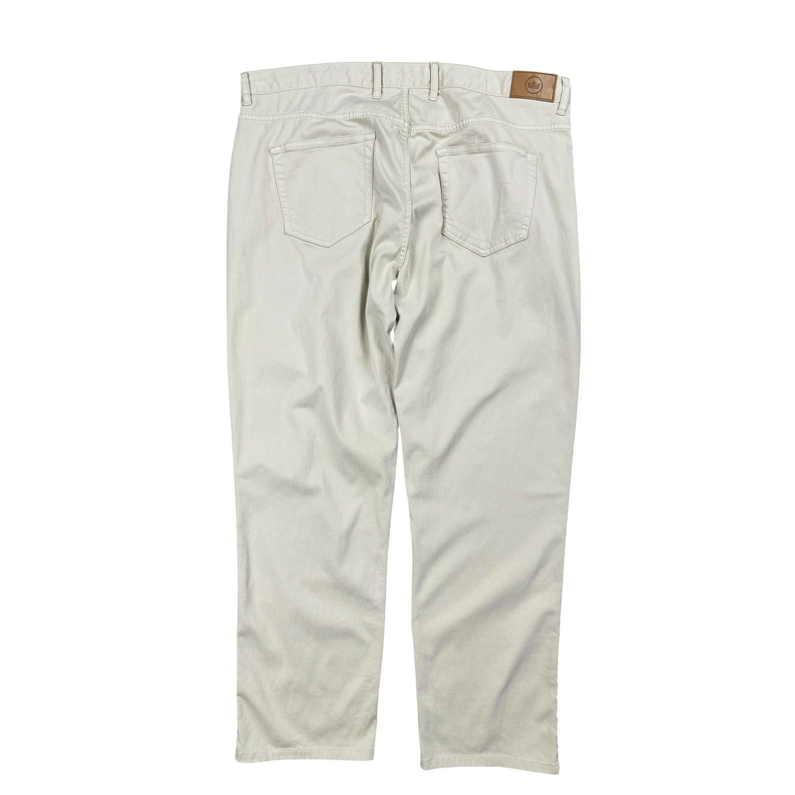 Peter Millar Ultimate Sateen Five Pocket Pants in Cream Khaki — Size 38 // Preowned