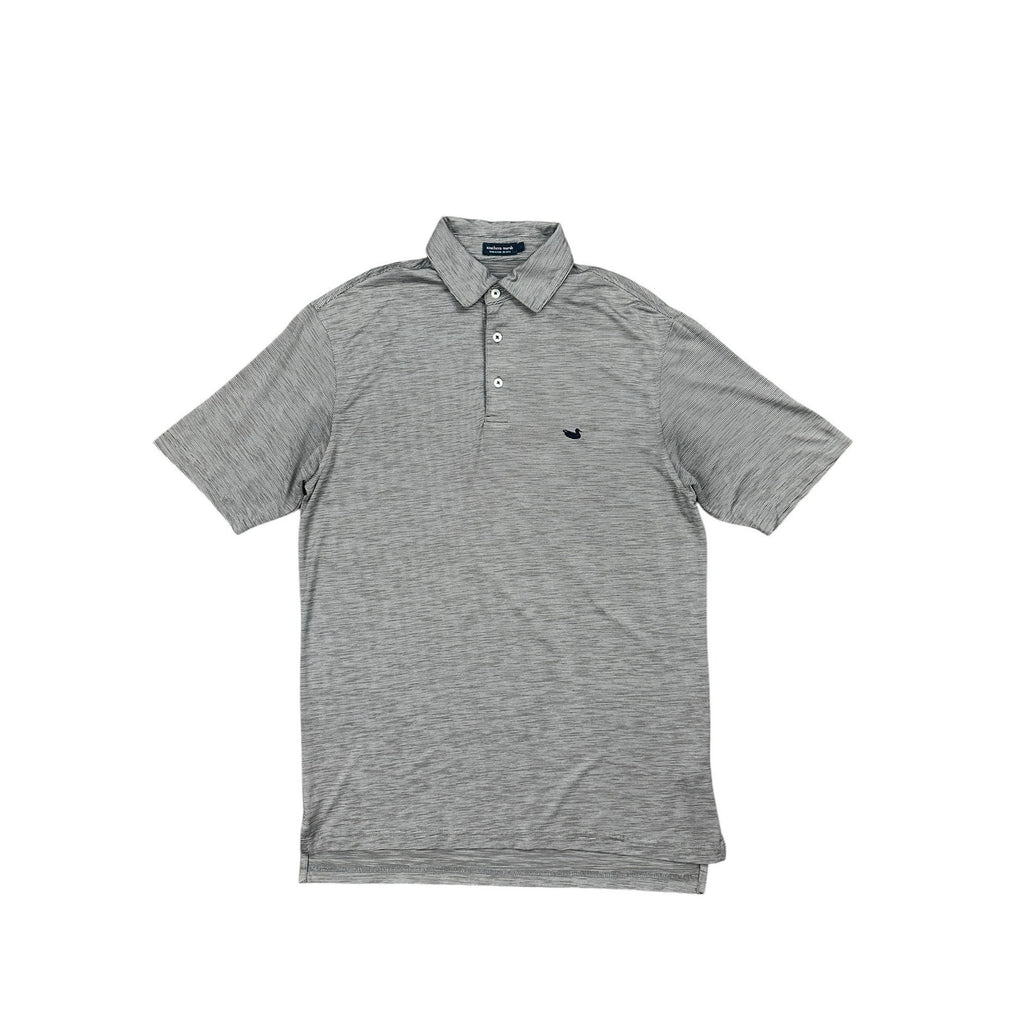 Southern Marsh Bermuda Performance Jersey Polo in Heather Gray — Size Small // Preowned