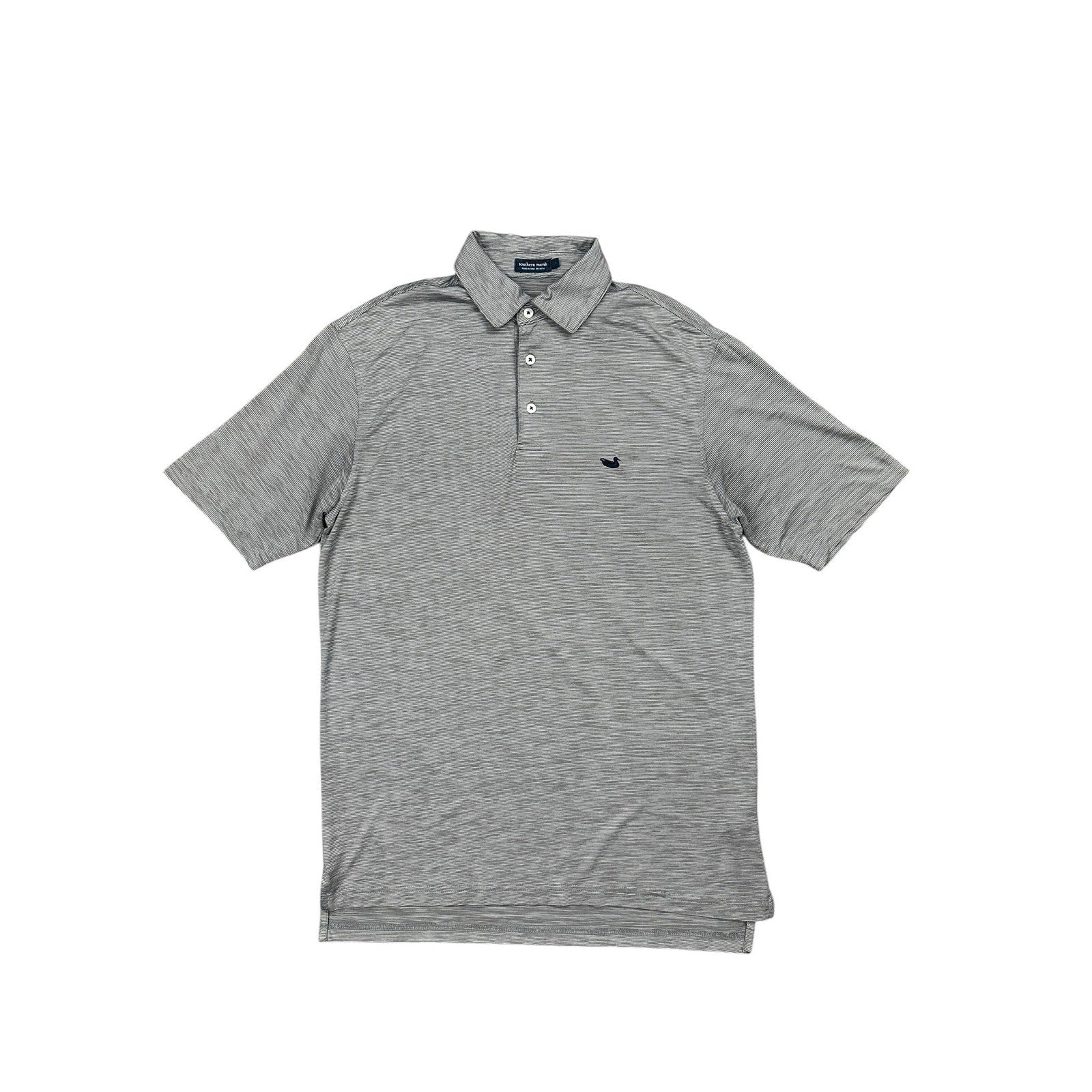 Southern Marsh Bermuda Performance Jersey Polo in Heather Gray — Size Small // Preowned