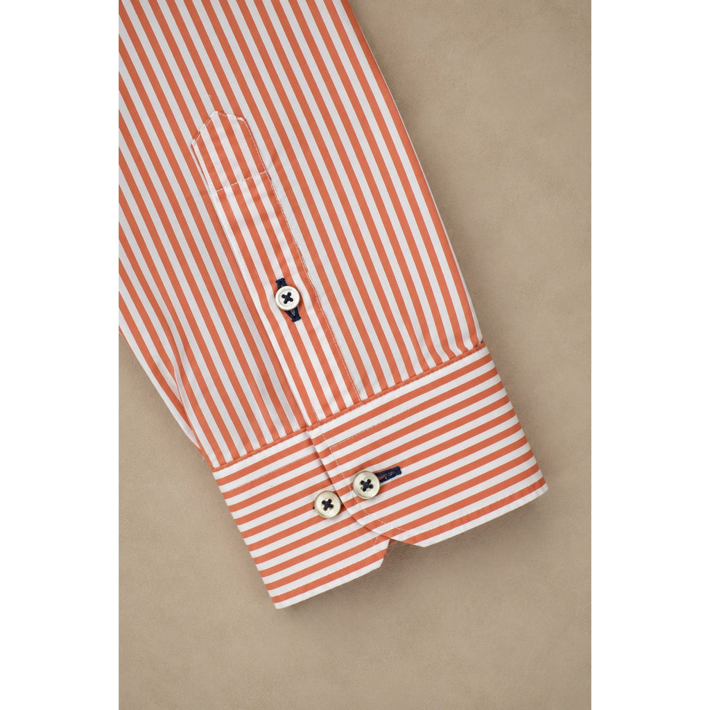 Robert Talbott Estate Trim Fit Striped Long Sleeve Button Down - Medium
