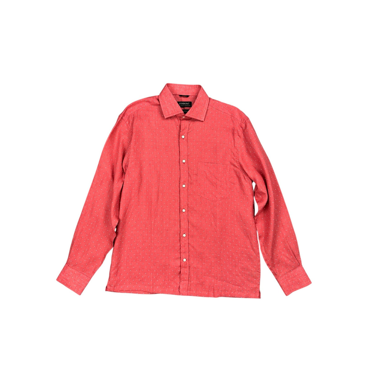 Zodiac Praiano Pure Linen Classic Fit Long Sleeve Shirt — Size 40/15.75 (Medium) // Preowned