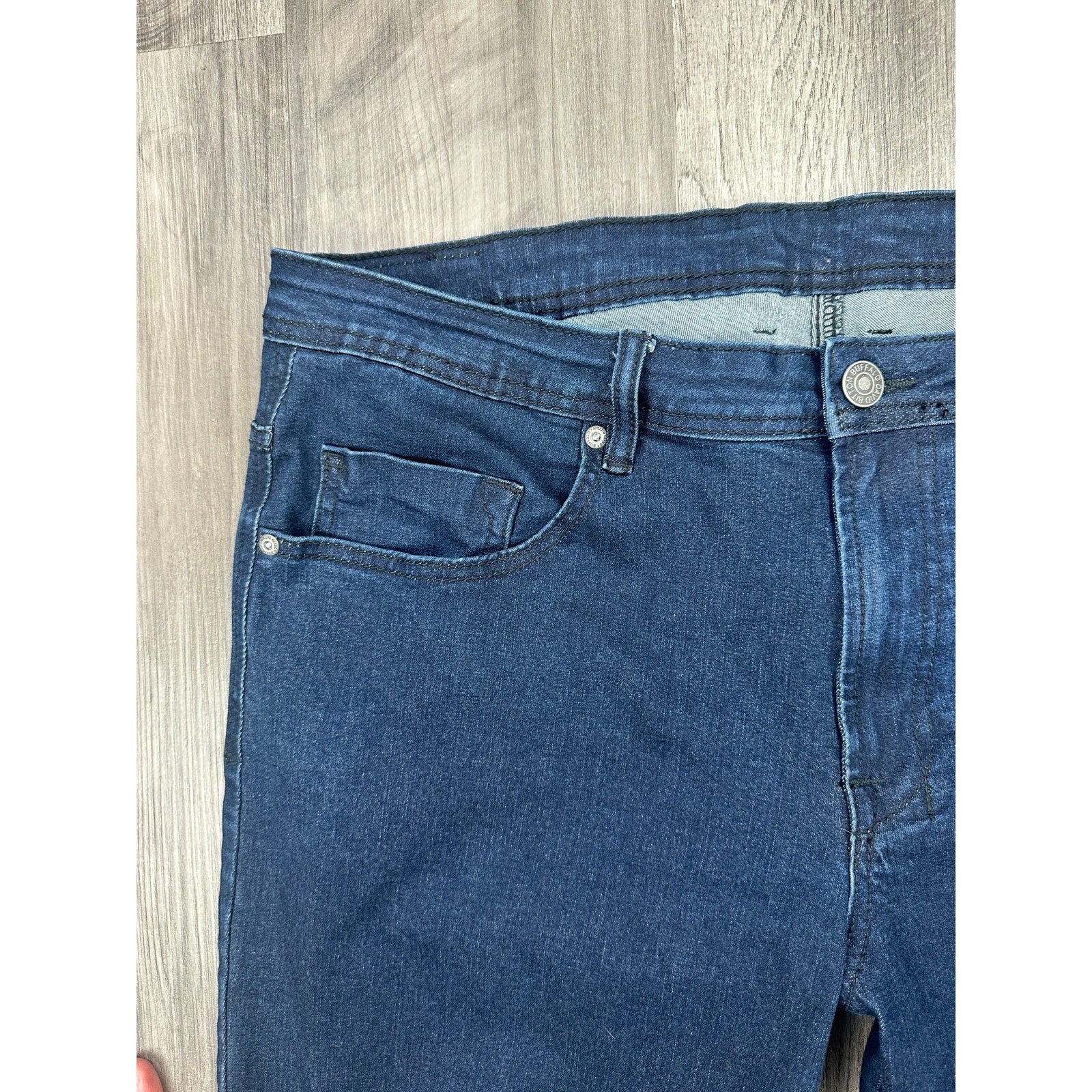 Buffalo David Bitton Adam Slim Stretch Jeans in Dark Wash — Size 38x30 // Preowned