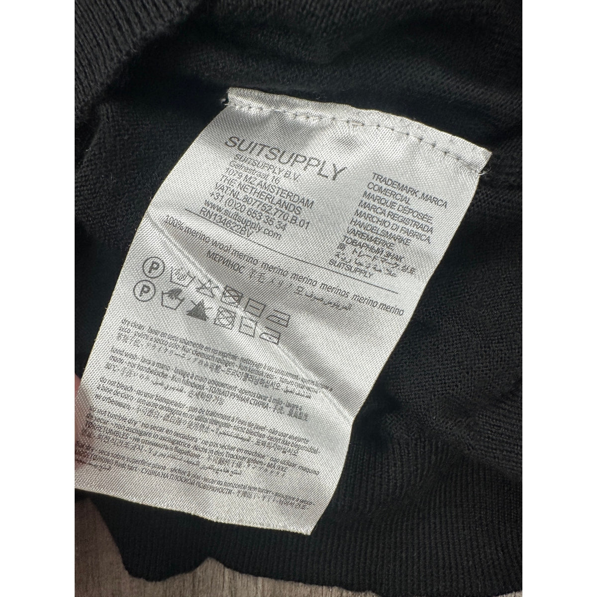 Suitsupply Merino Wool Crewneck Sweater — Size Large // Preowned