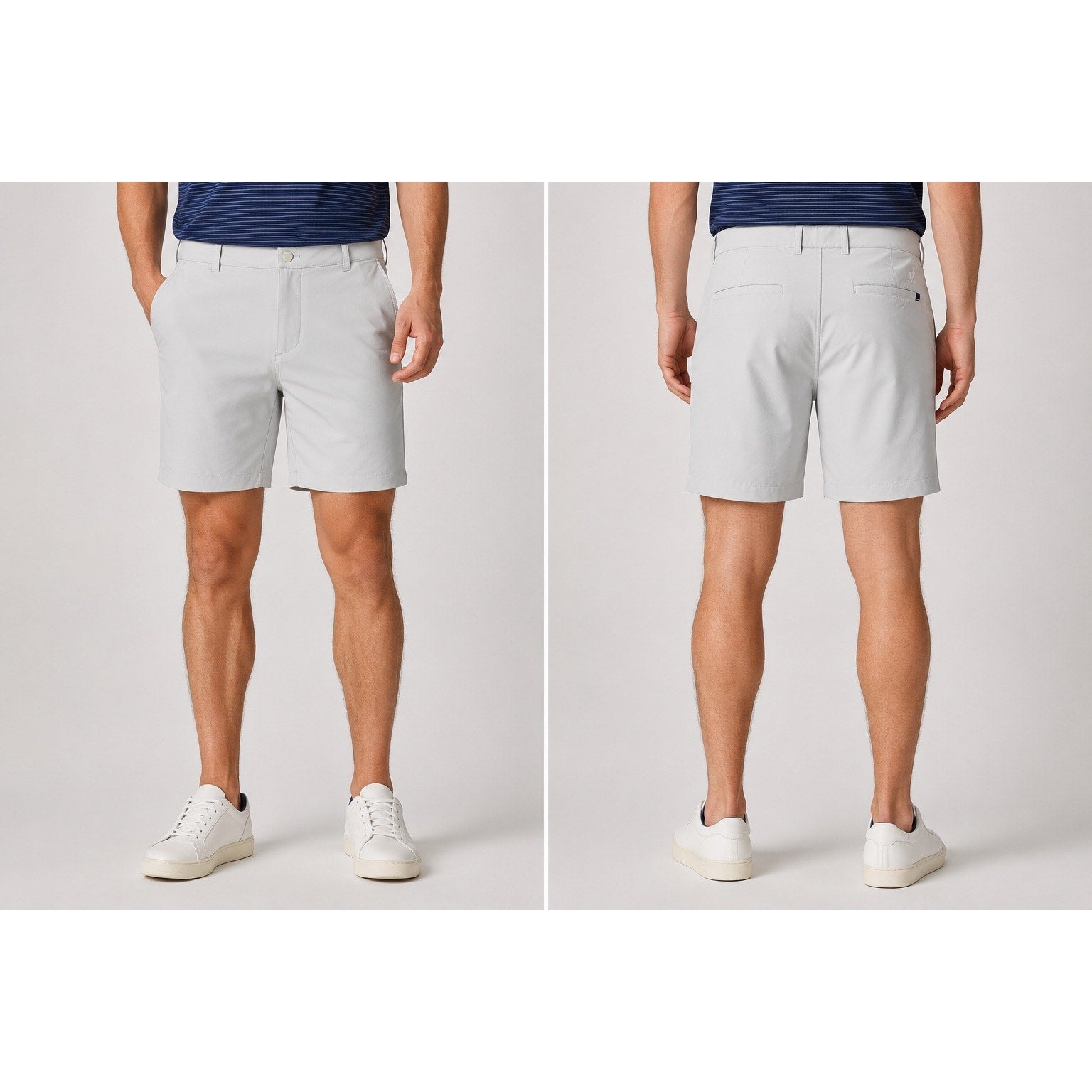 Onward Reserve Harris Performance Stretch Golf Shorts in Light Cream Stone — Size 32 // Preowned