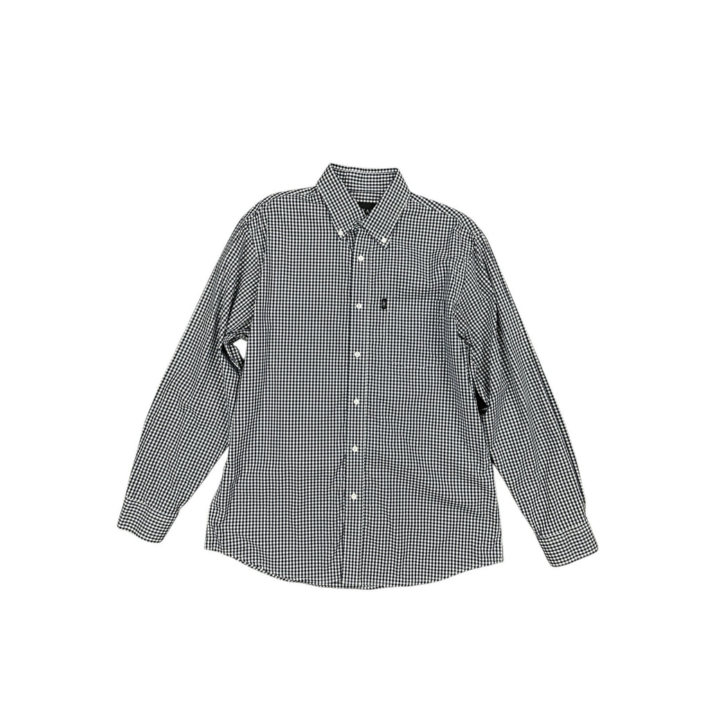 Texas Standard Gingham Checkered Long Sleeve Button Down — Size Medium // Preowned