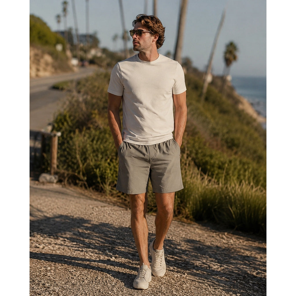 Lululemon ABC Classic Fit Woven Air Performance Shorts in Light Brown — Size Large // Preowned