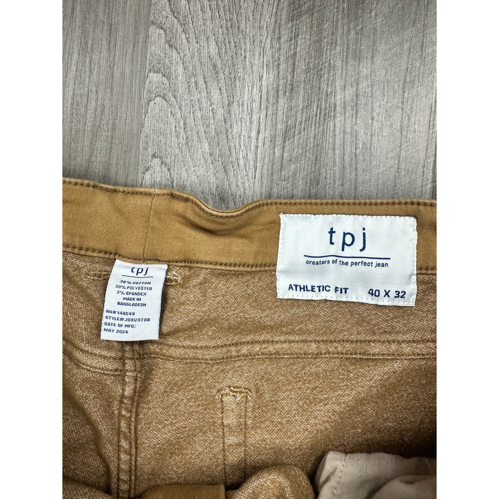 TPJ The Perfect Jean The Denkhaki Athletic Fit Jeans in Dark Khaki — Size 40x30 // Preowned