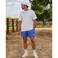 Baseball Lifestyle 101 Paisley Mesh Athletic Shorts in Blue, Pink — Size XL