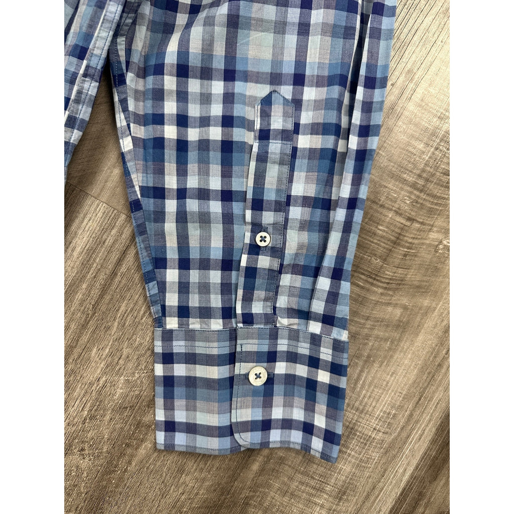 Canali Made in Italy Gingham Checkered Long Sleeve Button Down — Size 2XL // Preowned