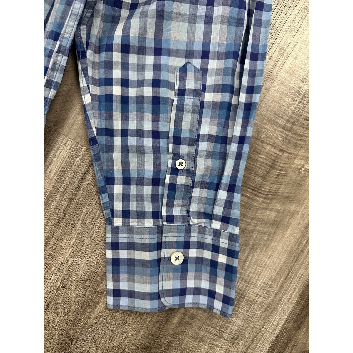 Canali Made in Italy Gingham Checkered Long Sleeve Button Down — Size 2XL // Preowned