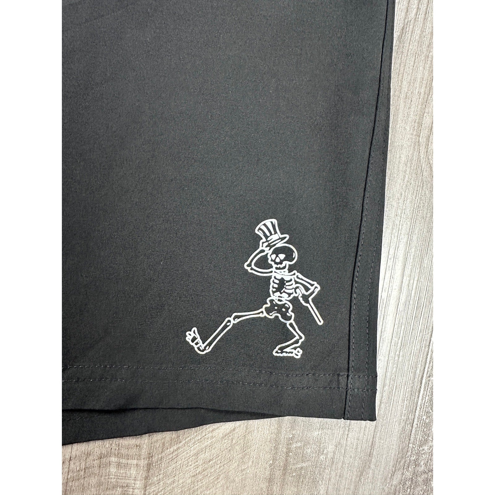 Section 119 x Grateful Dead Dancing Skeleton Performance Golf Shorts in Black — Size 42