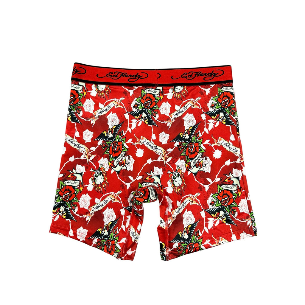 Ed Hardy Performance Boxer Briefs 4-Pack — Size Medium