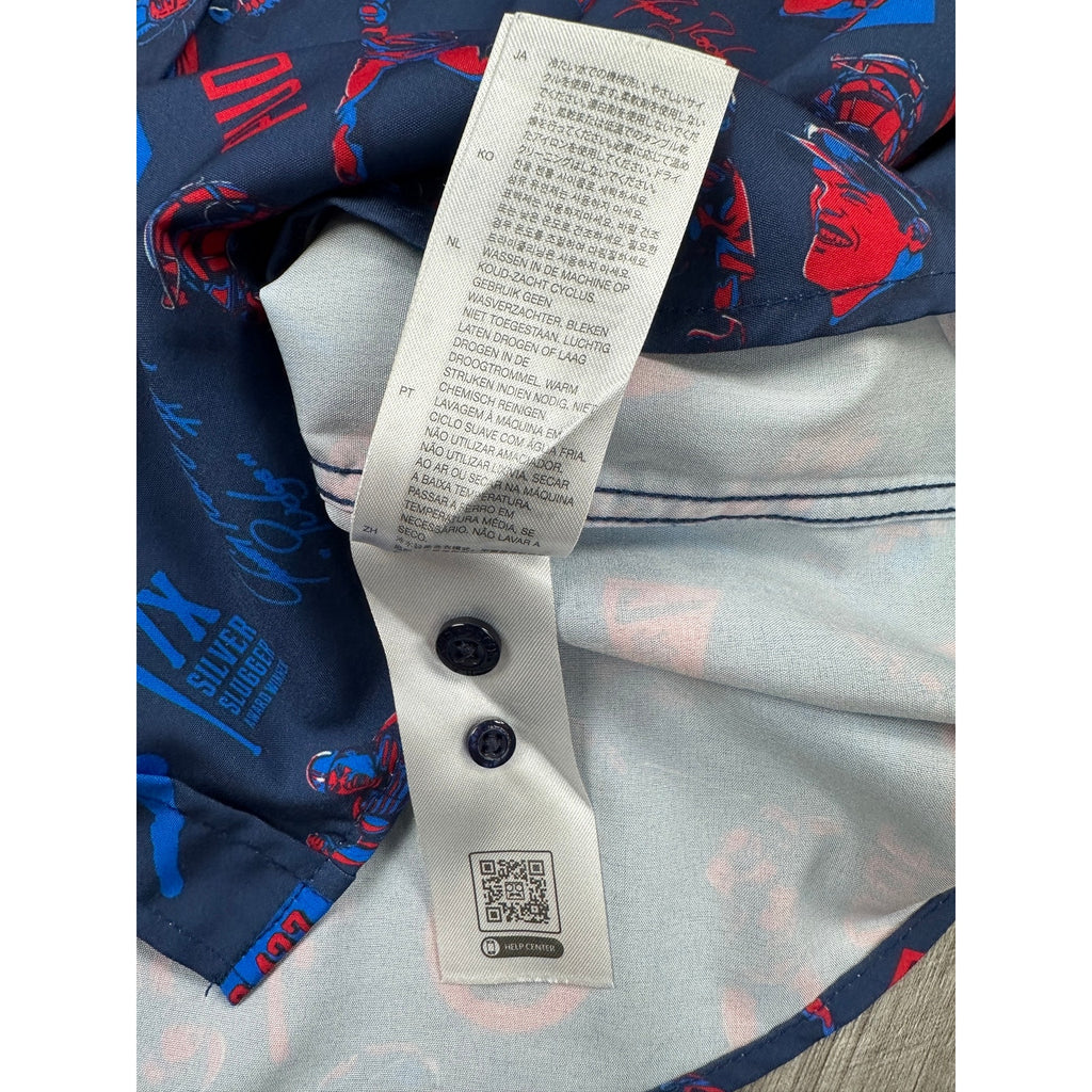 RSVLTS x National Baseball Hall of Fame Texas Rangers Ivan "Pudge" Rodriguez Shirt in Navy, Blue, Red — Size XL // Preowned