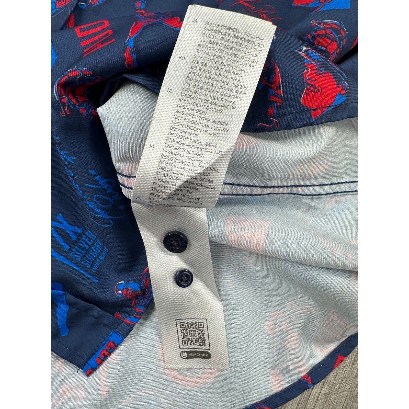 RSVLTS x National Baseball Hall of Fame Texas Rangers Ivan "Pudge" Rodriguez Shirt in Navy, Blue, Red — Size XL // Preowned