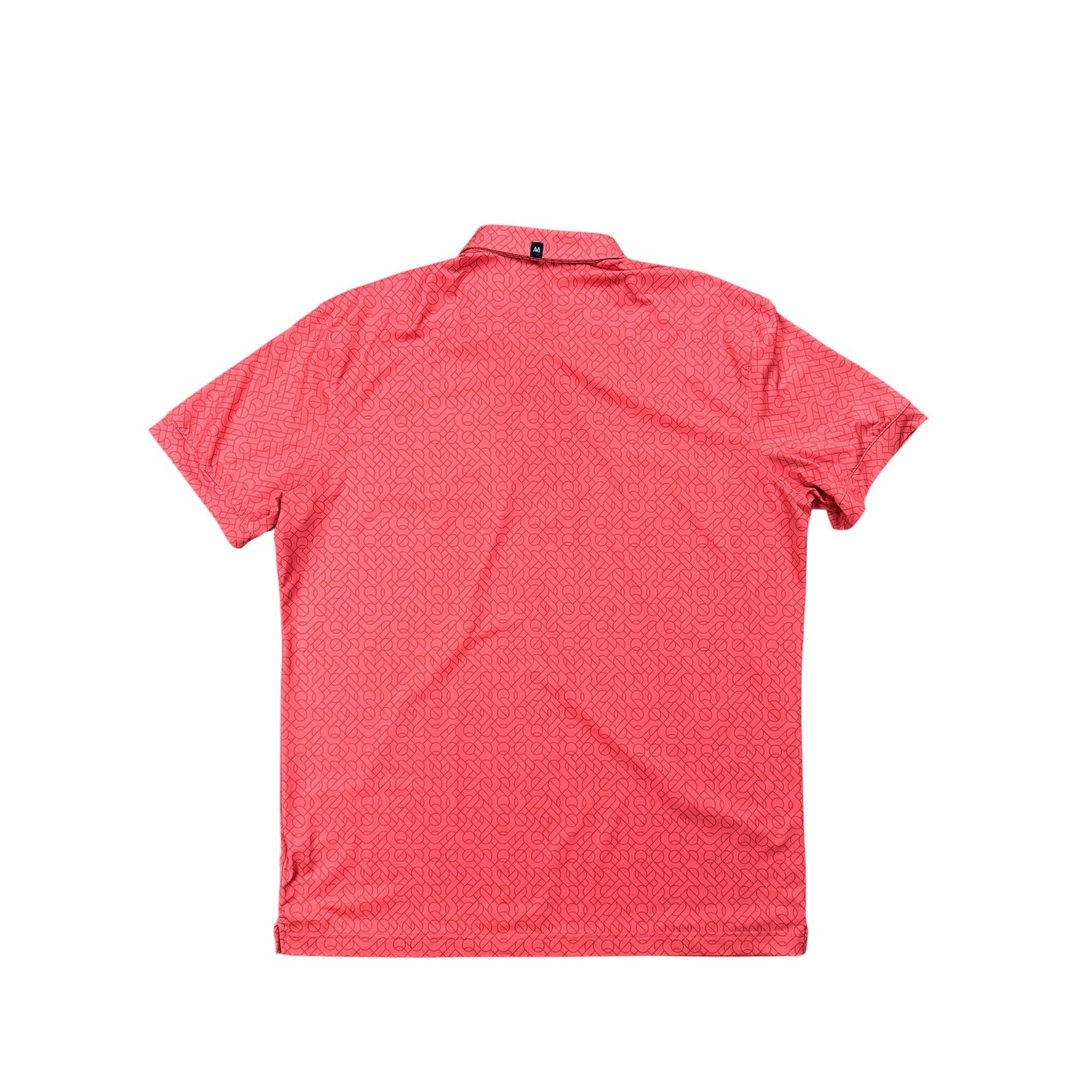Mizzen+Main Versa Trim Fit 4-Way Stretch Polo in Coral — Size XL // Preowned