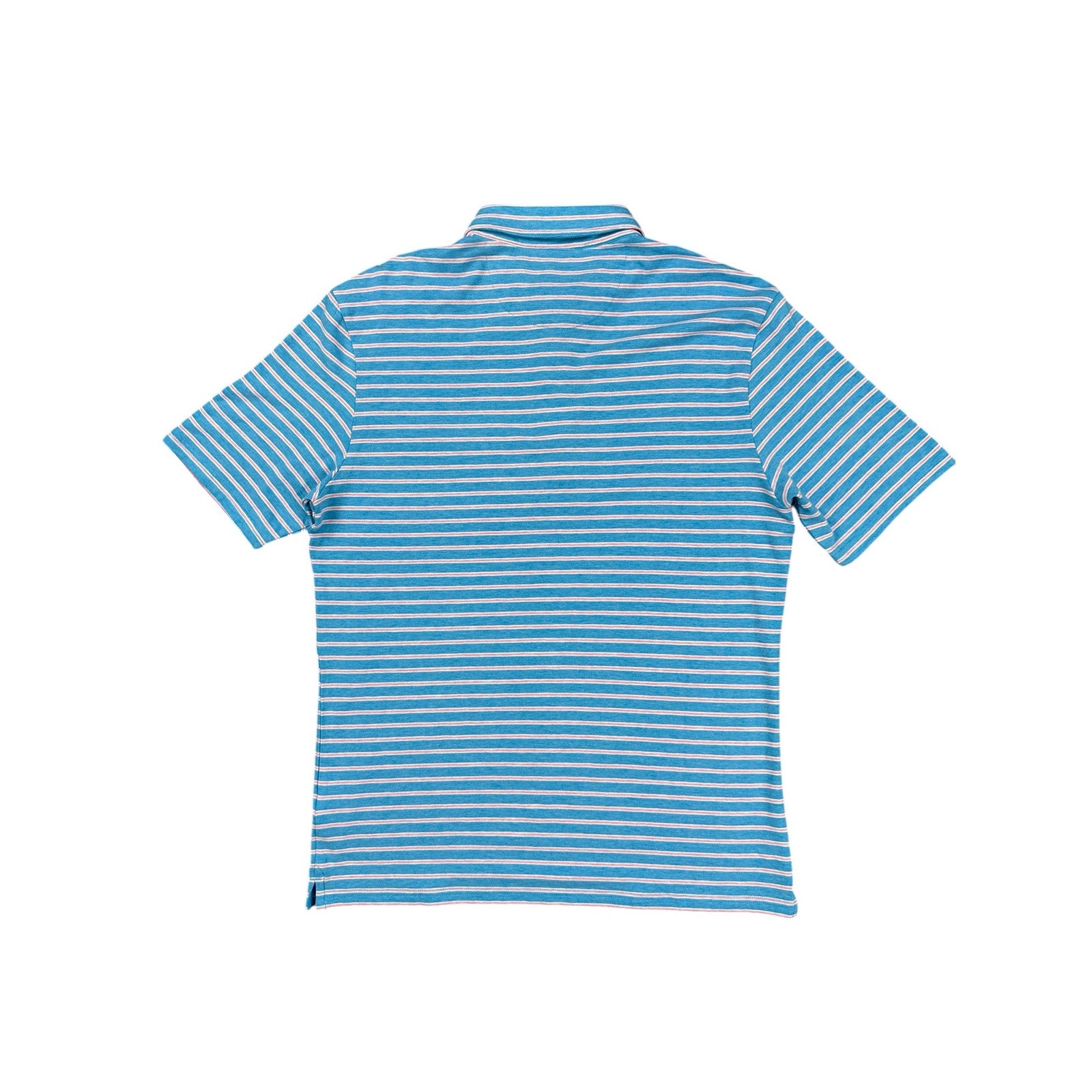 Johnnie-O Matthis Original 4 Button Striped Polo in Maya — Size Medium