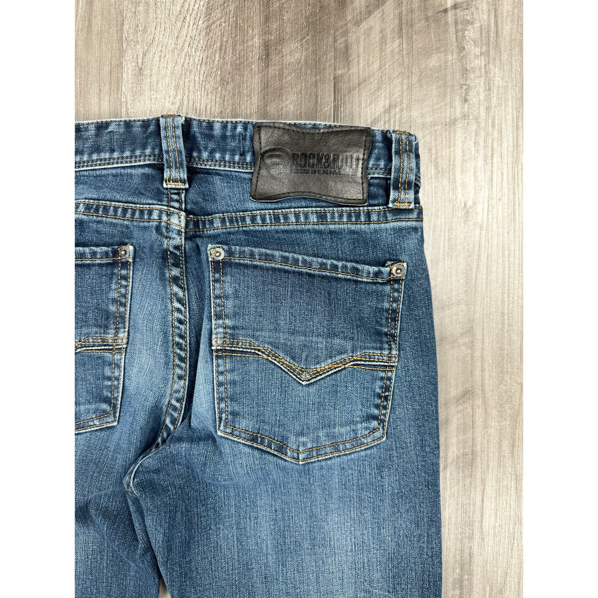 Rock & Roll Denim Revolver Slim Straight Reflex Jeans — Size 29x36 // Preowned