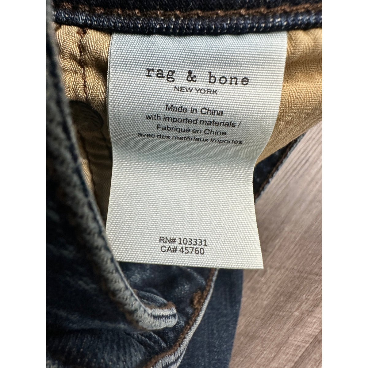 Rag & Bone Fit 3 Classic Authentic Stretch Cole Jeans — Size 31 // Preowned