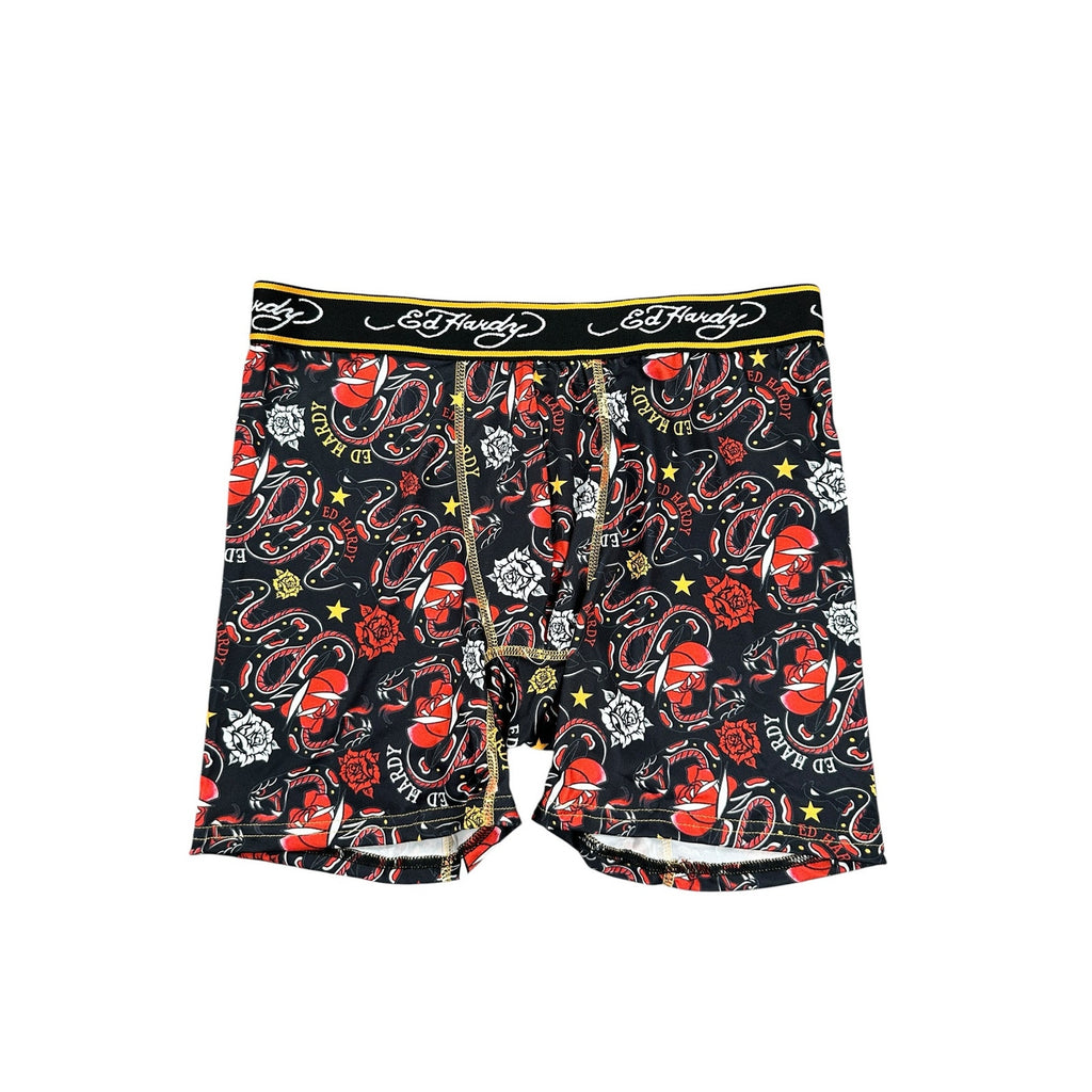 Ed Hardy Performance Boxer Briefs 4-Pack — Size Medium