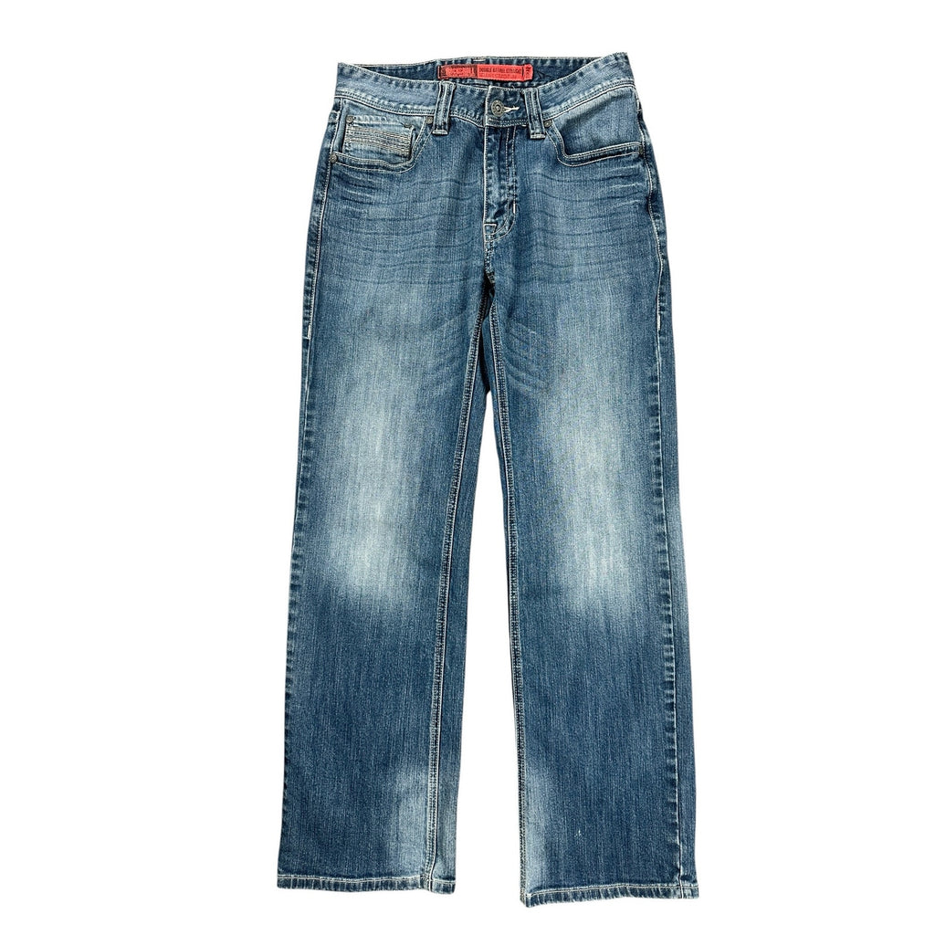 Rock & Roll Denim Double Barrel Relaxed Straight Leg Jean in Blue — Size 29x32 // Preowned