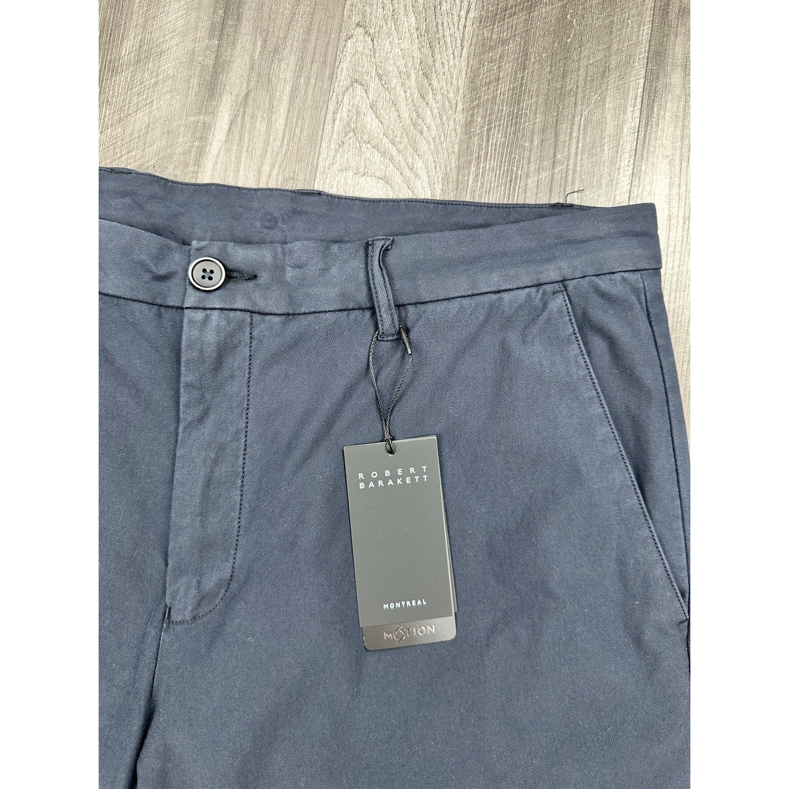 Robert Barakett Ernie Knit Chino Motion Shorts in Navy — Size 38