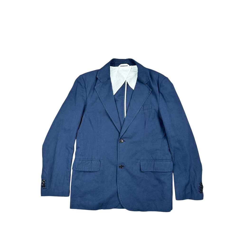 Alex Mill Cotton Linen Cooper Blazer in Navy — Size Small