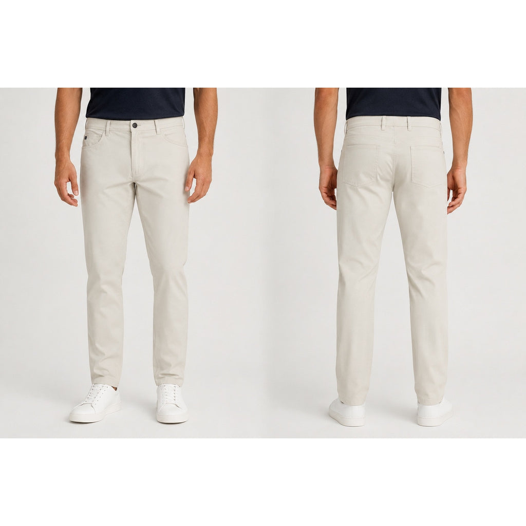 Stitch Golf Heston Five Pocket Golf Pants in Cream — Size 40x32 // Preowned