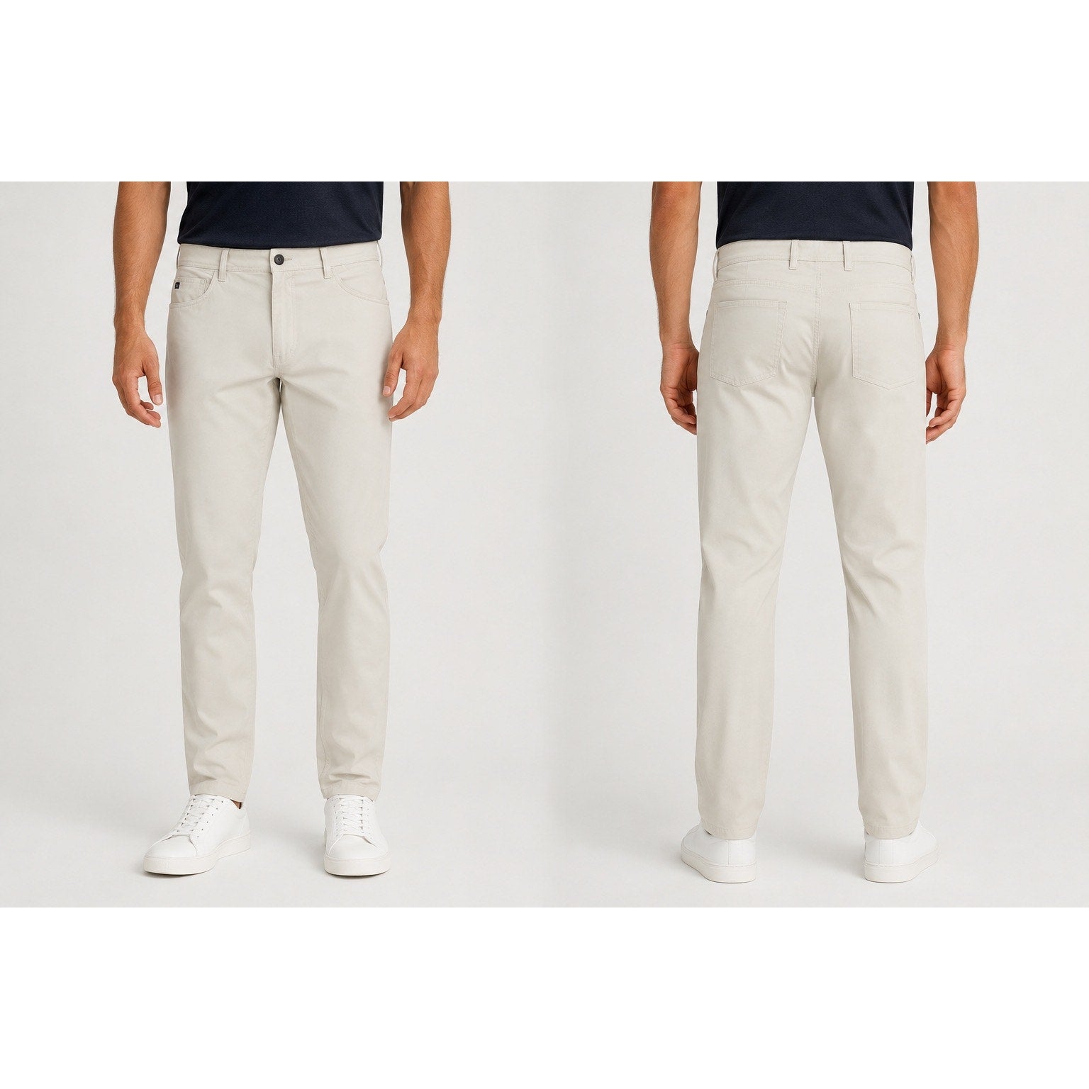 Stitch Golf Heston Five Pocket Golf Pants in Cream — Size 40x32 // Preowned