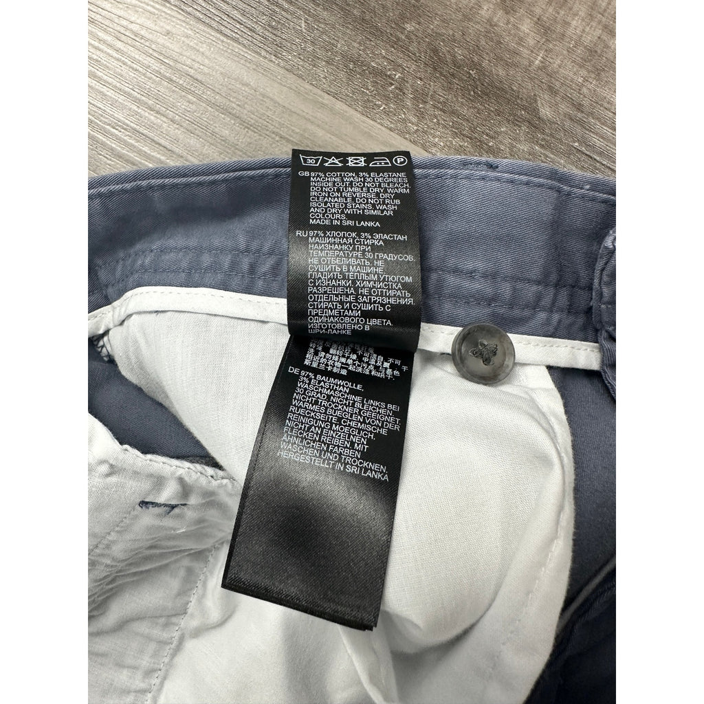 Reiss Stretch Chino Pants in Slate Gray — Size 34 Regular // Preowned