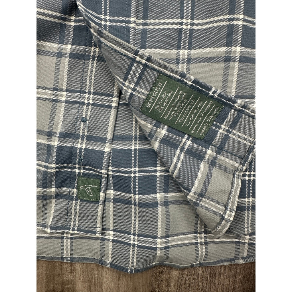 Genteal Performance Boulder Softouch Club Collection Sport Shirt in Steelhead — Size 2XL