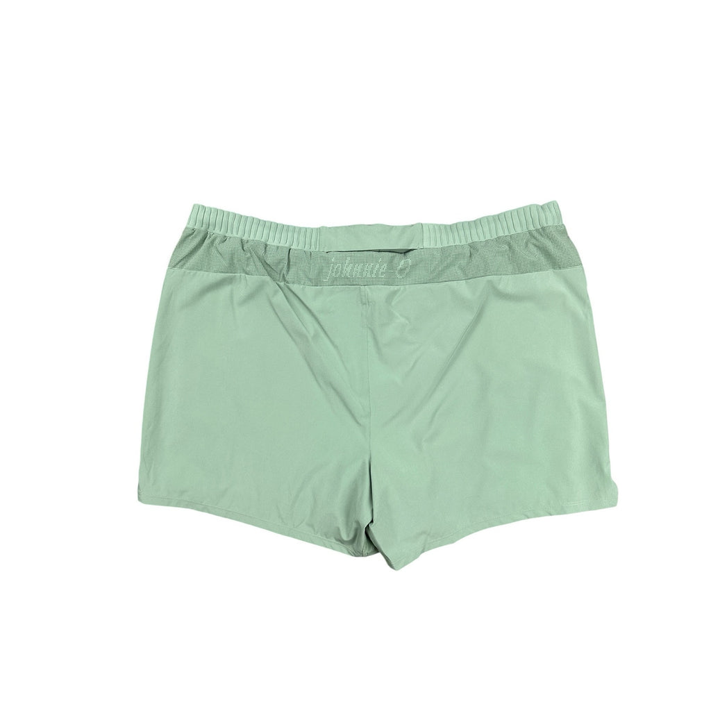 Johnnie-O Strides Lightweight Workout Shorts in Strides Green — Size 2XL