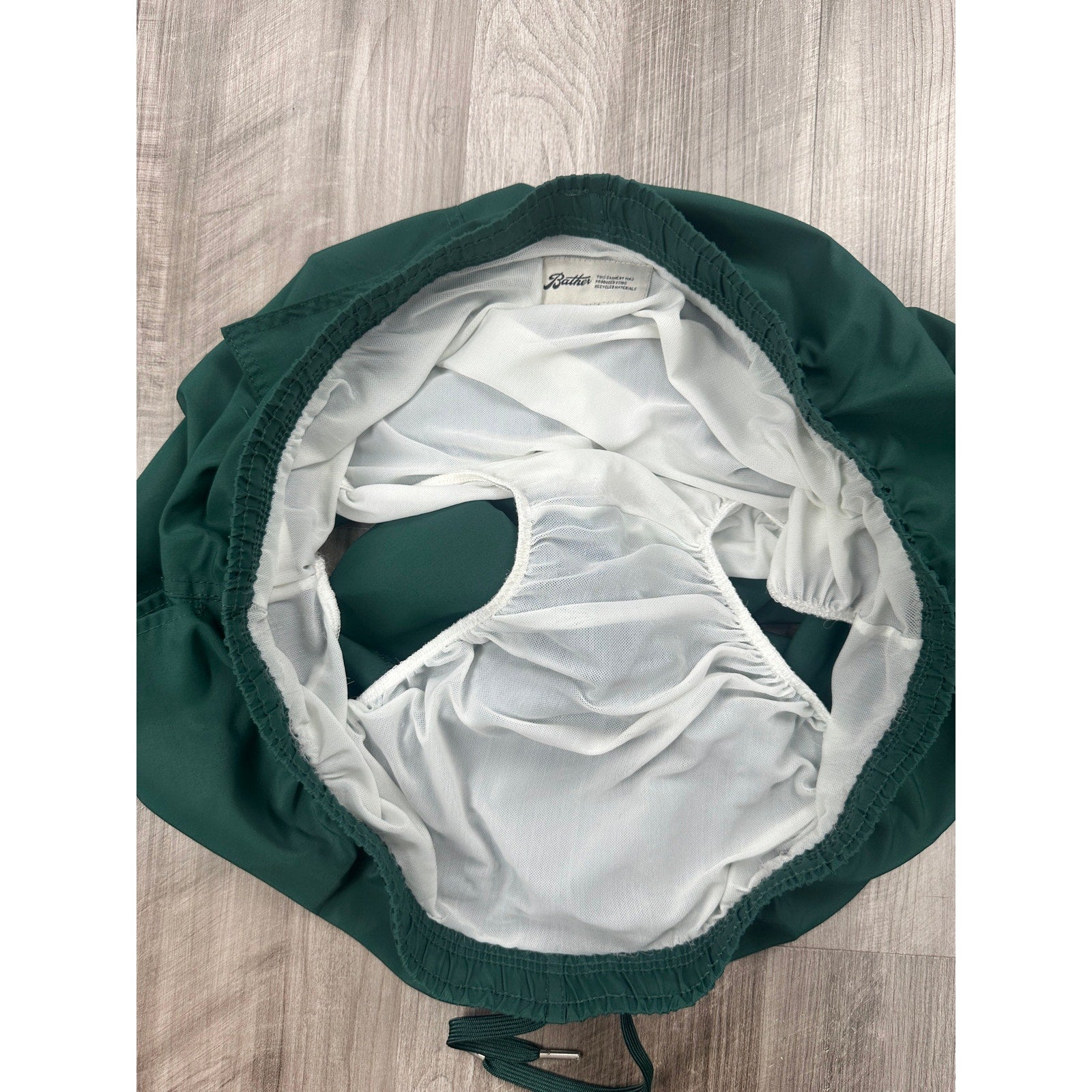 Bather Solid Pine Swim Trunks in Green — Size 2XL // Preowned