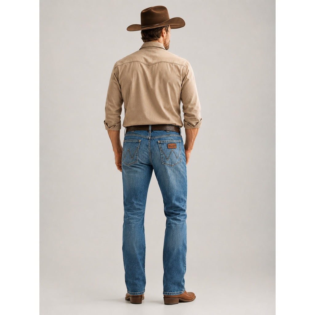 Wrangler Retro Slim Bootcut Jean in Layton Medium Wash — 42x32