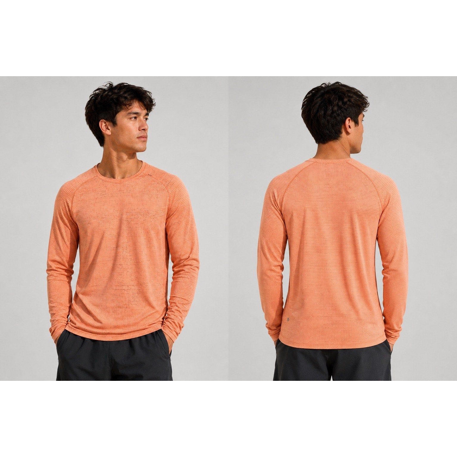 Lululemon Metal Vent Tech Long Sleeve Tee in Peach Orange — Size 2XL // Preowned