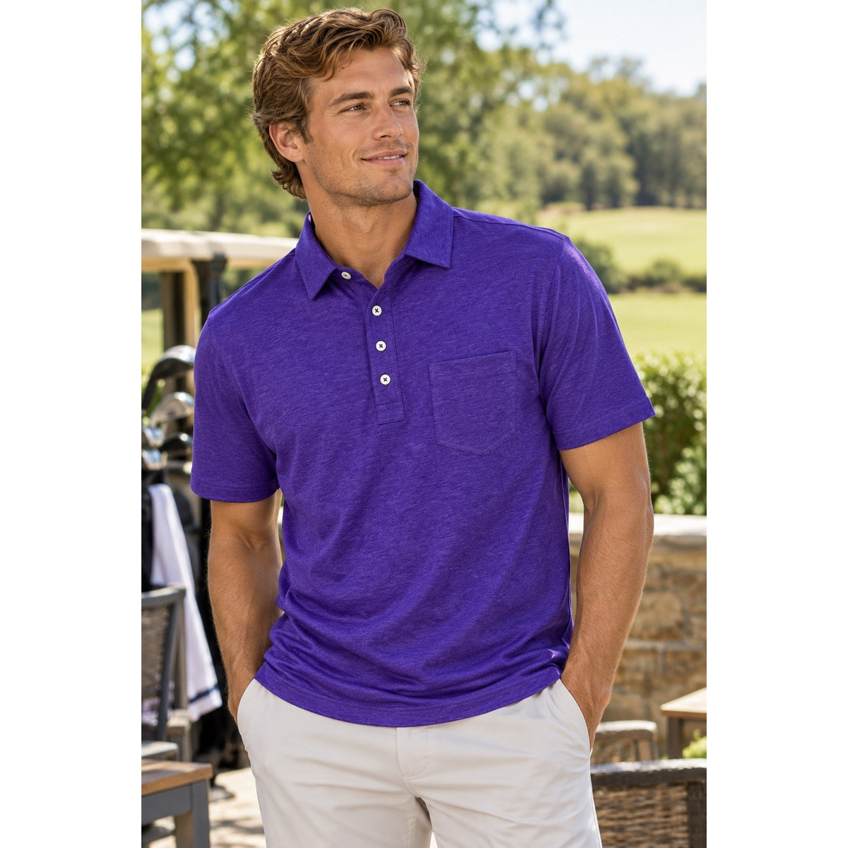 Johnnie-O Hangin' Out Gameday Original Polo — Size Small