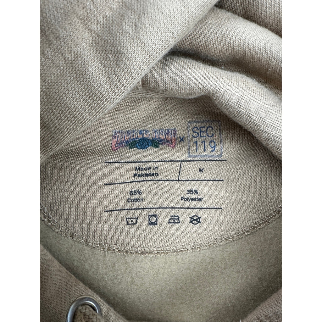 Section 119 x Sacred Rose Grateful Dead Pullover Hoodie in Tan — Size Medium