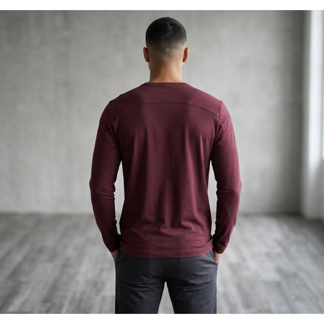 Theory Luxe Cotton Jersey Precise Long Sleeve Tee - Medium