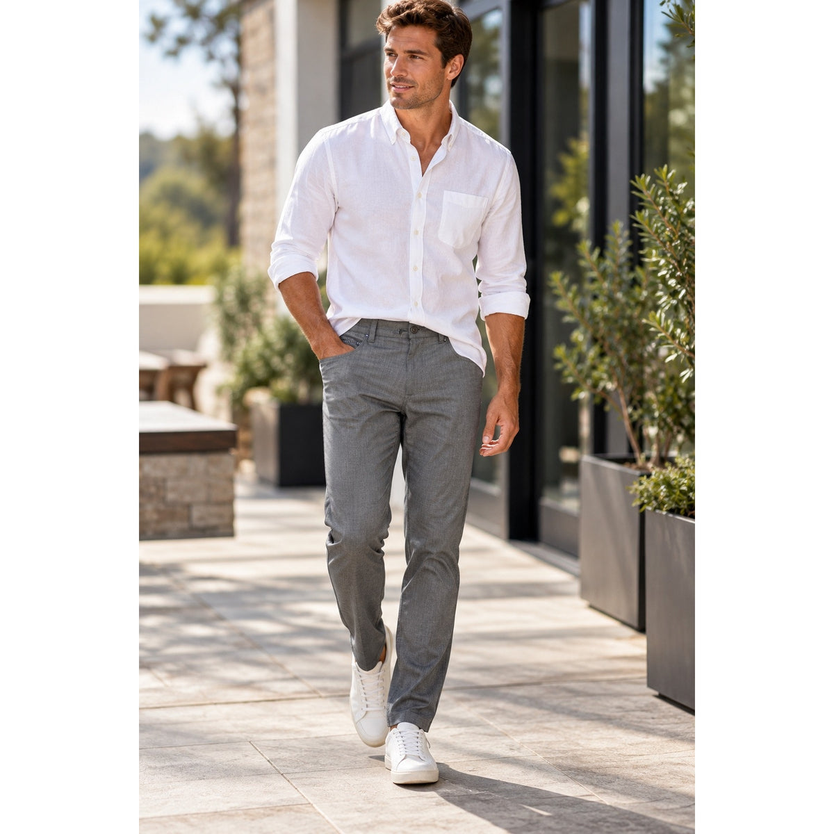 Mizzen+Main Grant Trim Fit 5 Pocket Pants — Size 30x30