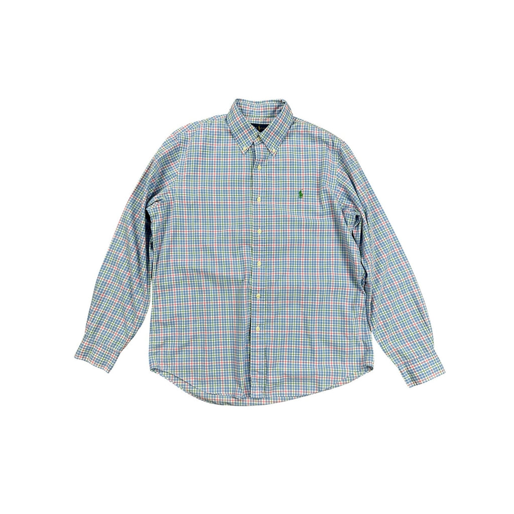 Polo Ralph Lauren Oxford Button Down Shirt in Multi-Color Plaid — Size Medium